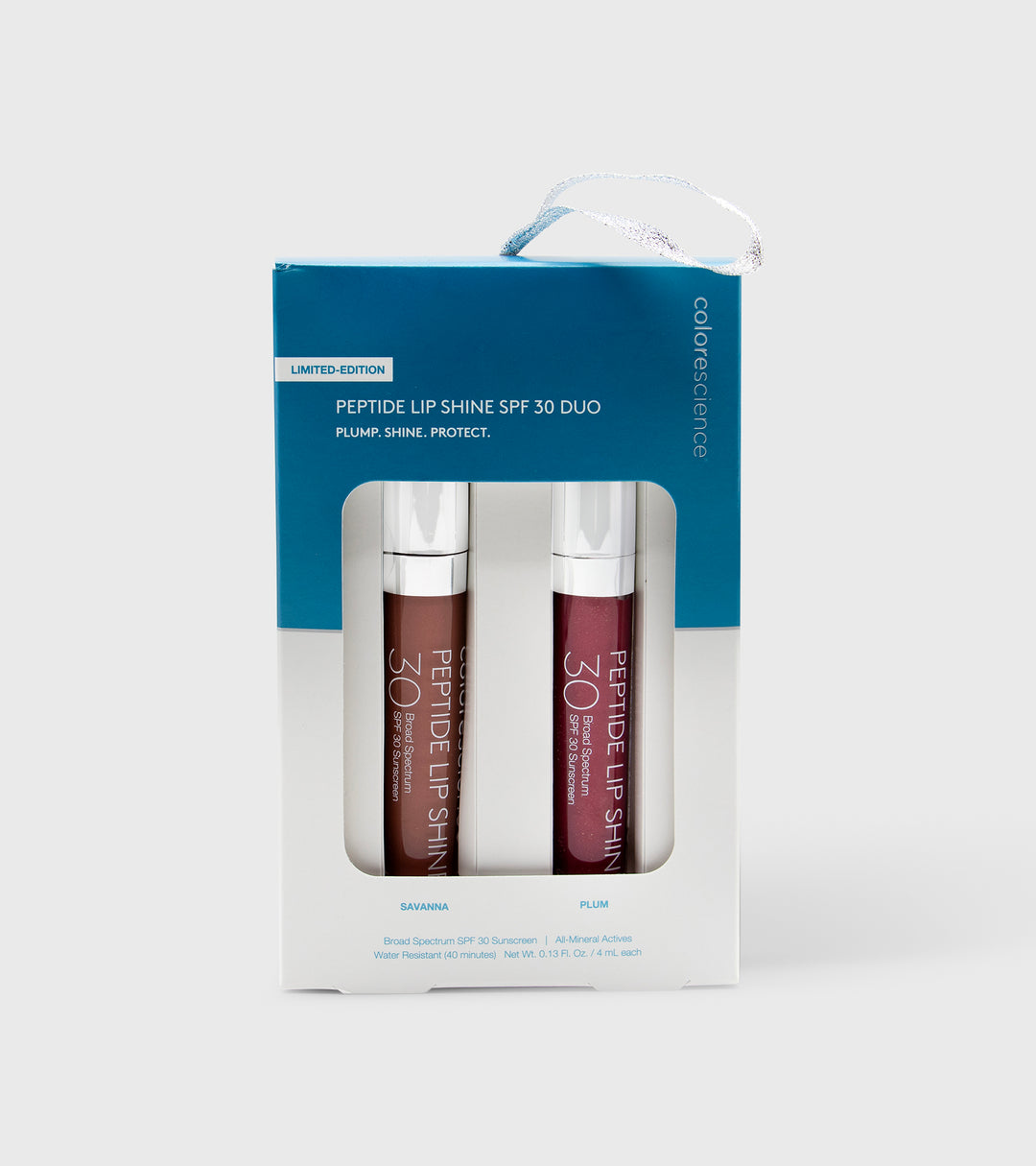 Peptide Lip Shine SPF 30 Duo - Savanna and Plum